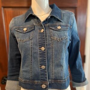 2Sable Women’s Jean Jacket Size Medium Cropped